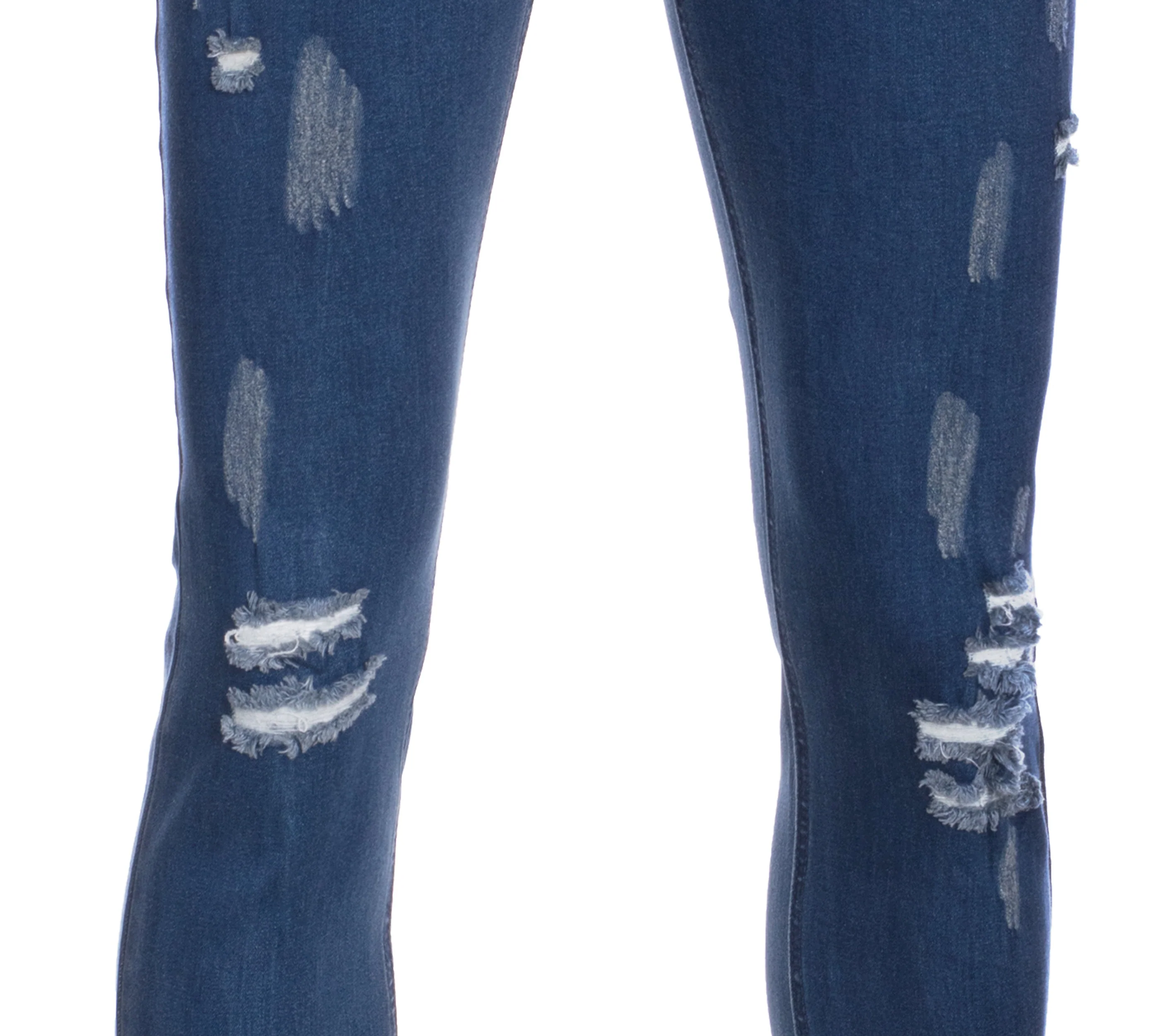 Skinny stretch ripped Jeans Dark Wash - Image 3
