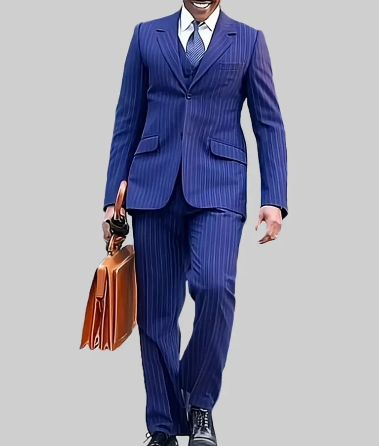 Doctor Who Ncuti Gatwa 3 Piece Stripe Suit - Image 5