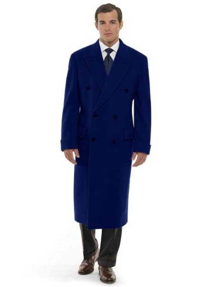 Double Breasted Overcoat - Mens Long Overcoat - Wool Topcoat - Image 4