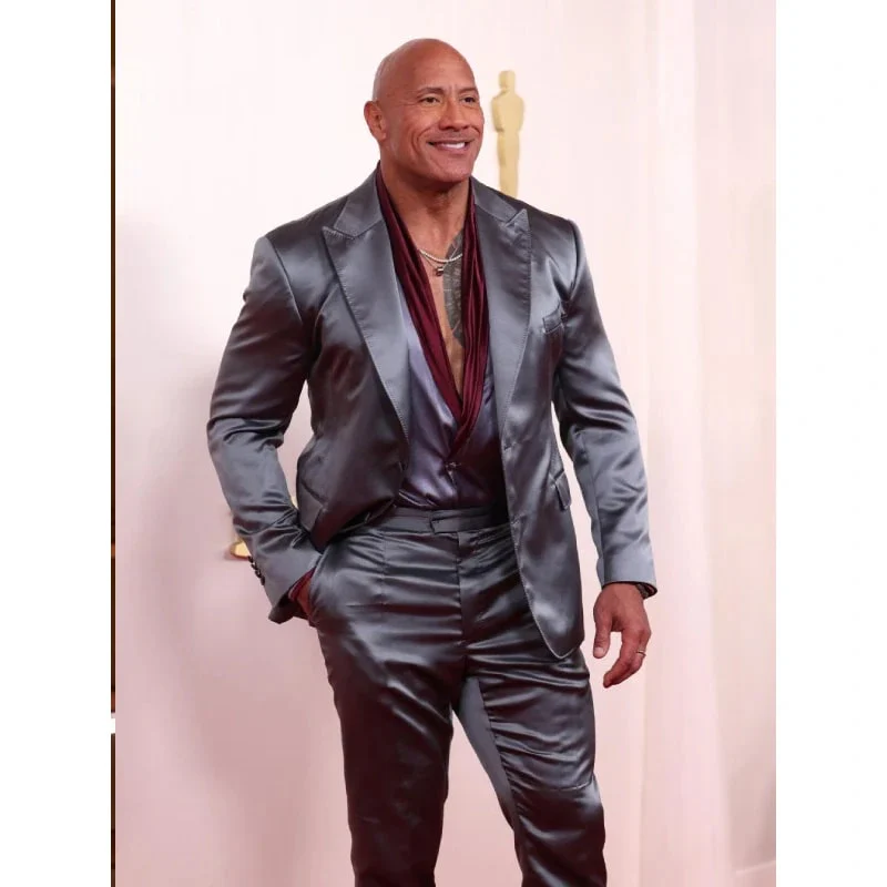 Dwayne Johnson Oscar Metallic Suit - Image 3