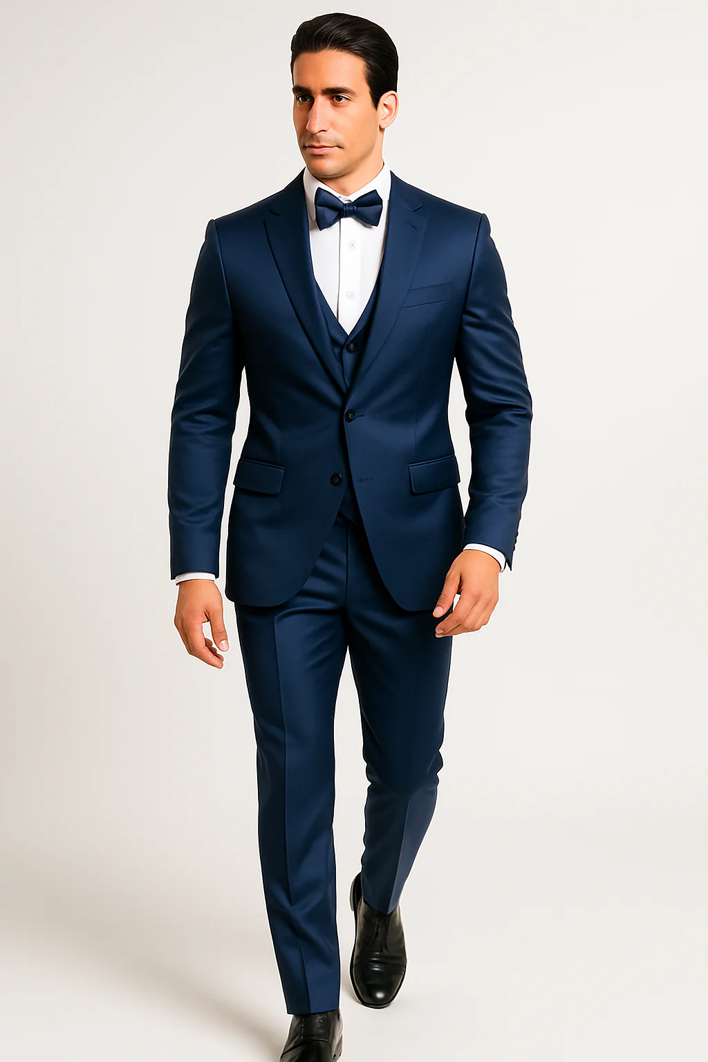 elite-Blue -satin-suit-wedding-prom - Image 4