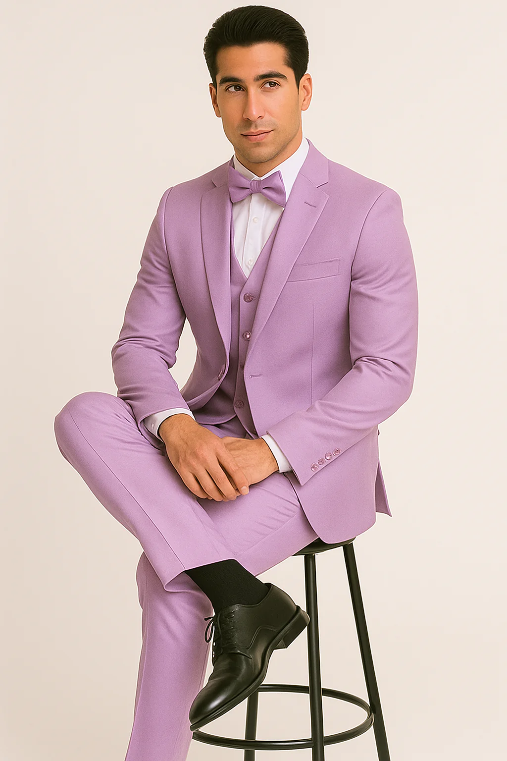 elite-Lavender-satin-suit-wedding-prom - Image 4