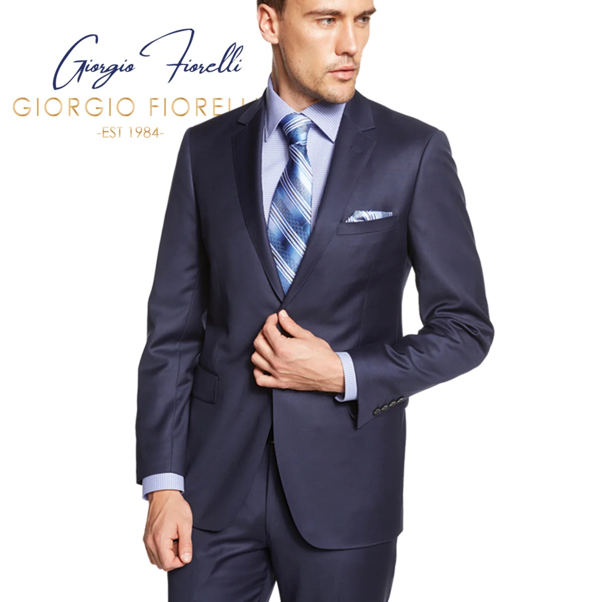 ENZO 150’s Super Wool 2-Button Suits in 6 Solid Fabrics Colors - Image 11