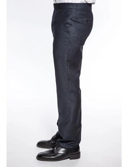 Extra Slim Fit Suit Mens Dark Navy Blue Suit For Men Extra Slim Fit Wedding Prom Skinny Suit - Image 3
