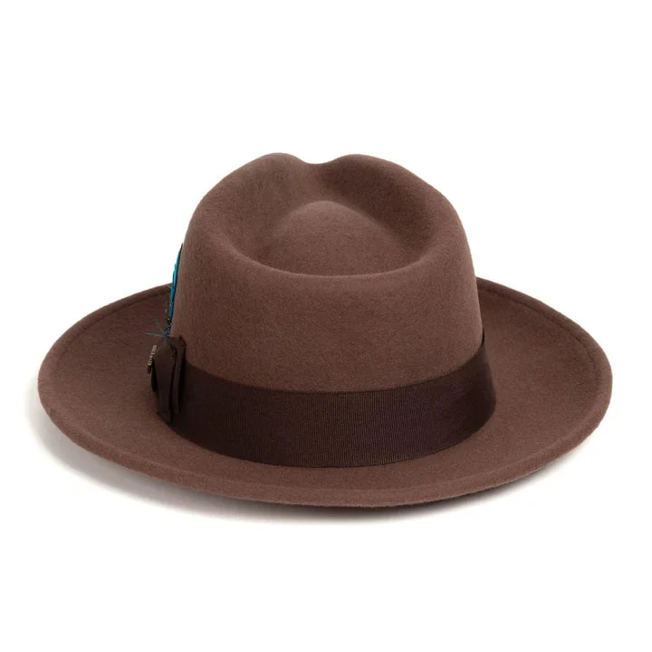 Fedora Hat in 10 Colors - 100% Australian Wool fabric - Image 11
