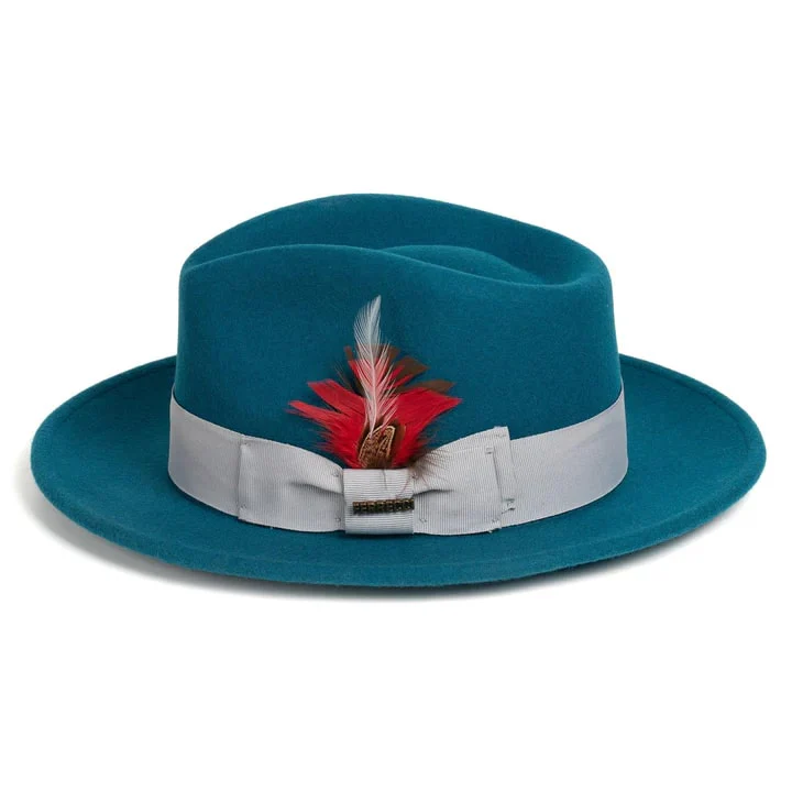 Fedora Hat in 10 Colors - 100% Australian Wool fabric - Image 14