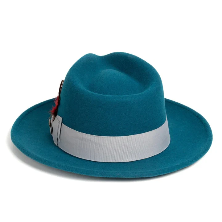 Fedora Hat in 10 Colors - 100% Australian Wool fabric - Image 15