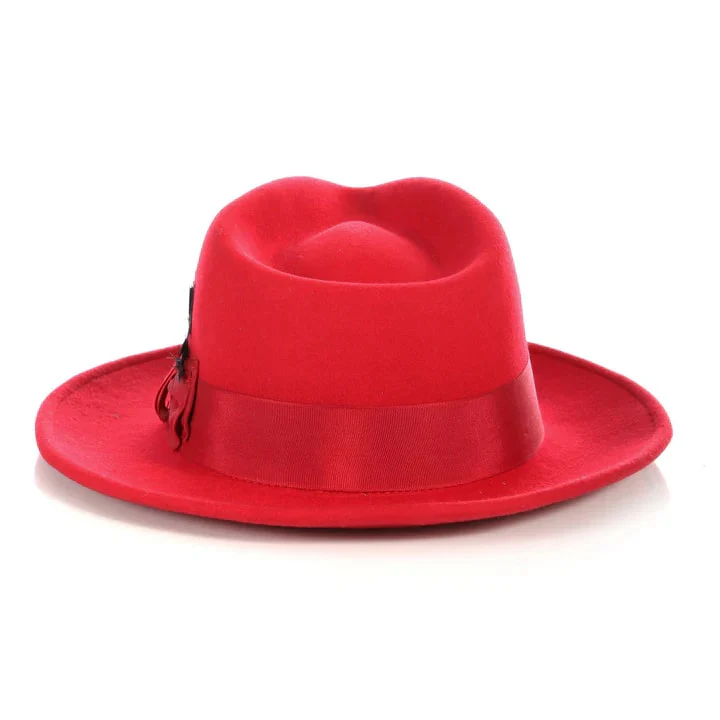 Fedora Hat in 10 Colors - 100% Australian Wool fabric - Image 22