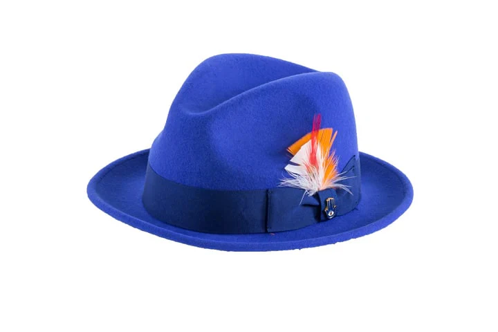 Fedora Hat in 10 Colors - 100% Australian Wool fabric - Image 59