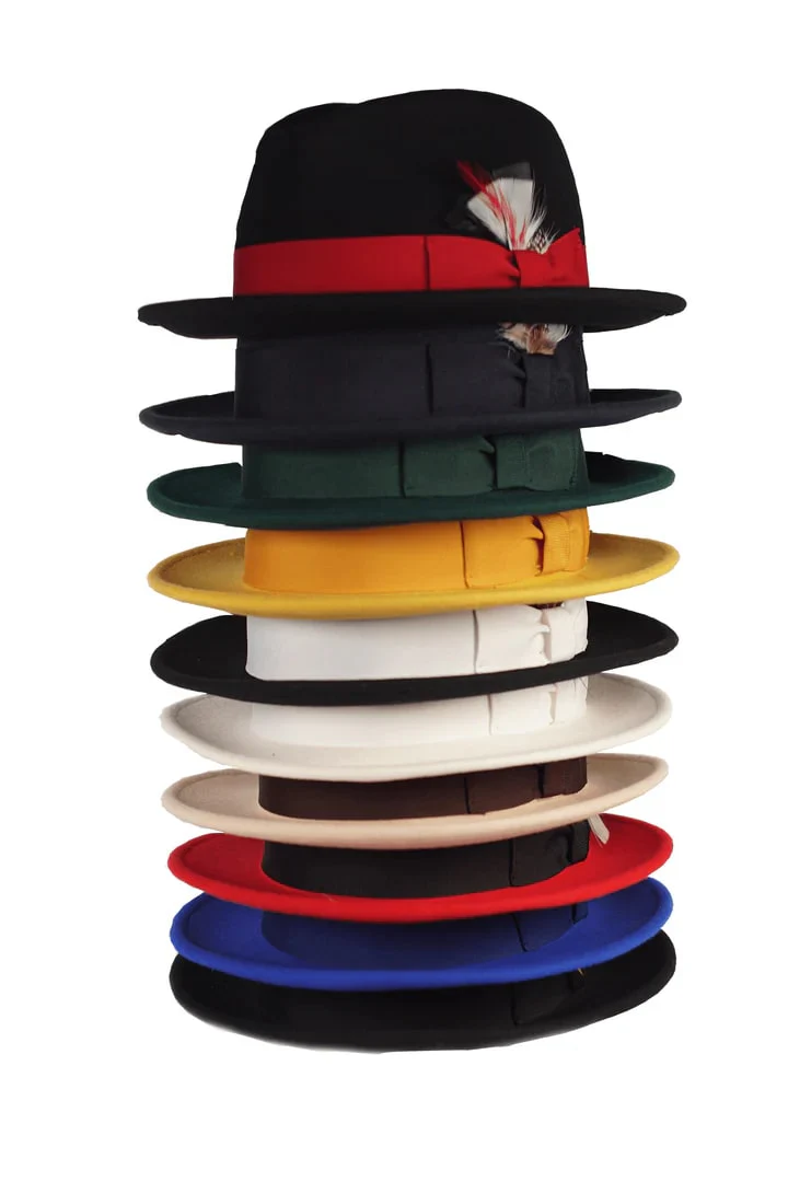 Fedora Hat in 10 Colors - 100% Australian Wool fabric - Image 63