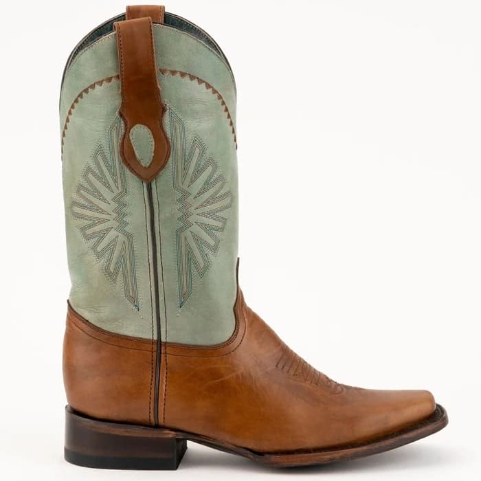 Ferinni Boot - Mens Dress Cowboy Boot  - Ferrini Men's Santa Fe Leather Boots Handcrafted - Brandy - Image 2