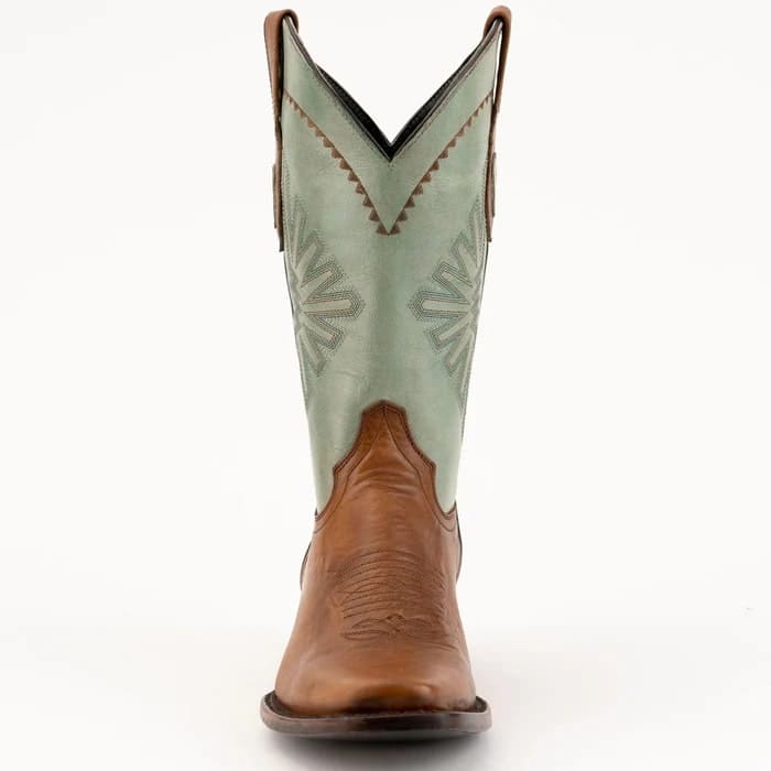 Ferinni Boot - Mens Dress Cowboy Boot  - Ferrini Men's Santa Fe Leather Boots Handcrafted - Brandy - Image 4