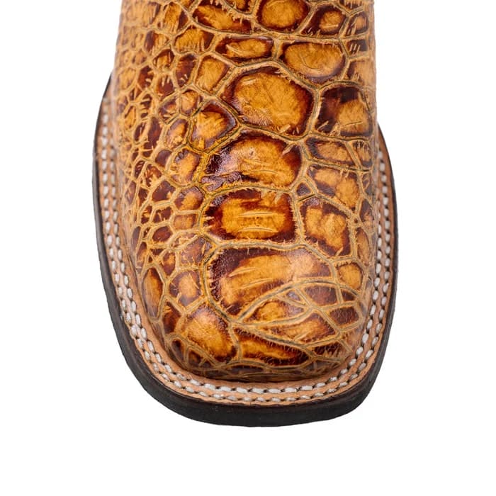 Ferinni Boot - Mens Dress Cowboy Boot  - Men's Ferrini Kai Sea Turtle Print Boots Handcrafted Tan - Image 3