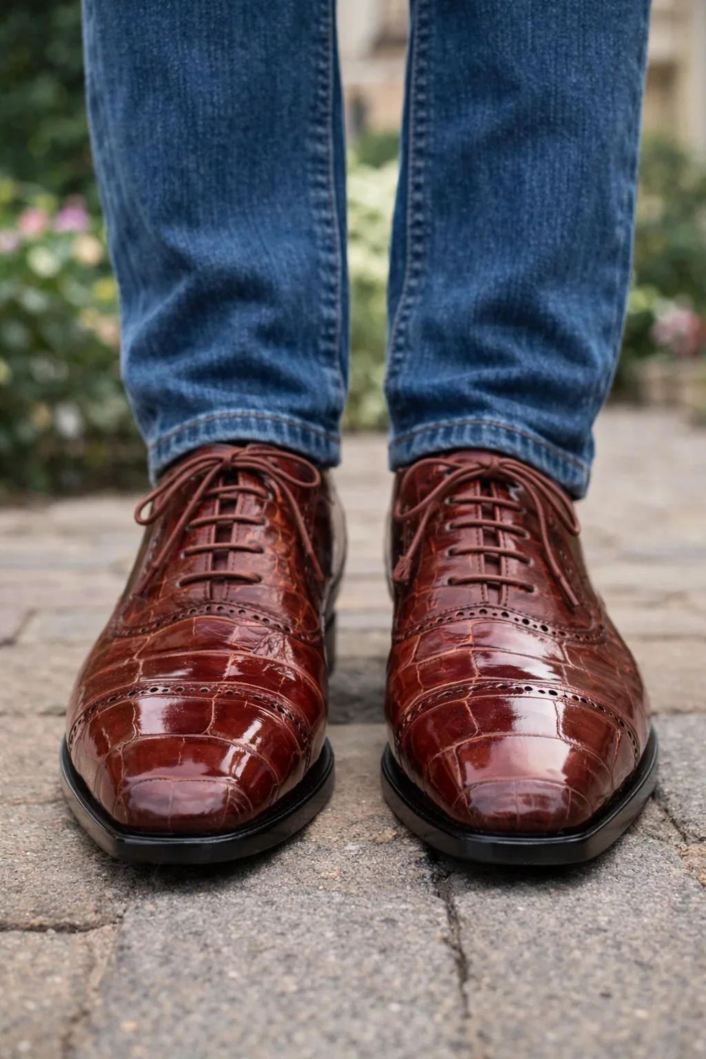 J Toe Cowboy Boots - J Toe Western Boots - Ferrini Alligator Shoes - Ferrini Crocodile shoe Dress Shoes - Ferrini Dress Shoe On Sale - Image 11