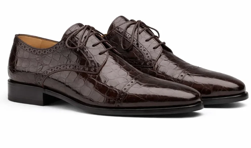 J Toe Cowboy Boots - J Toe Western Boots - Ferrini Alligator Shoes - Ferrini Crocodile shoe Dress Shoes - Ferrini Dress Shoe On Sale - Image 9