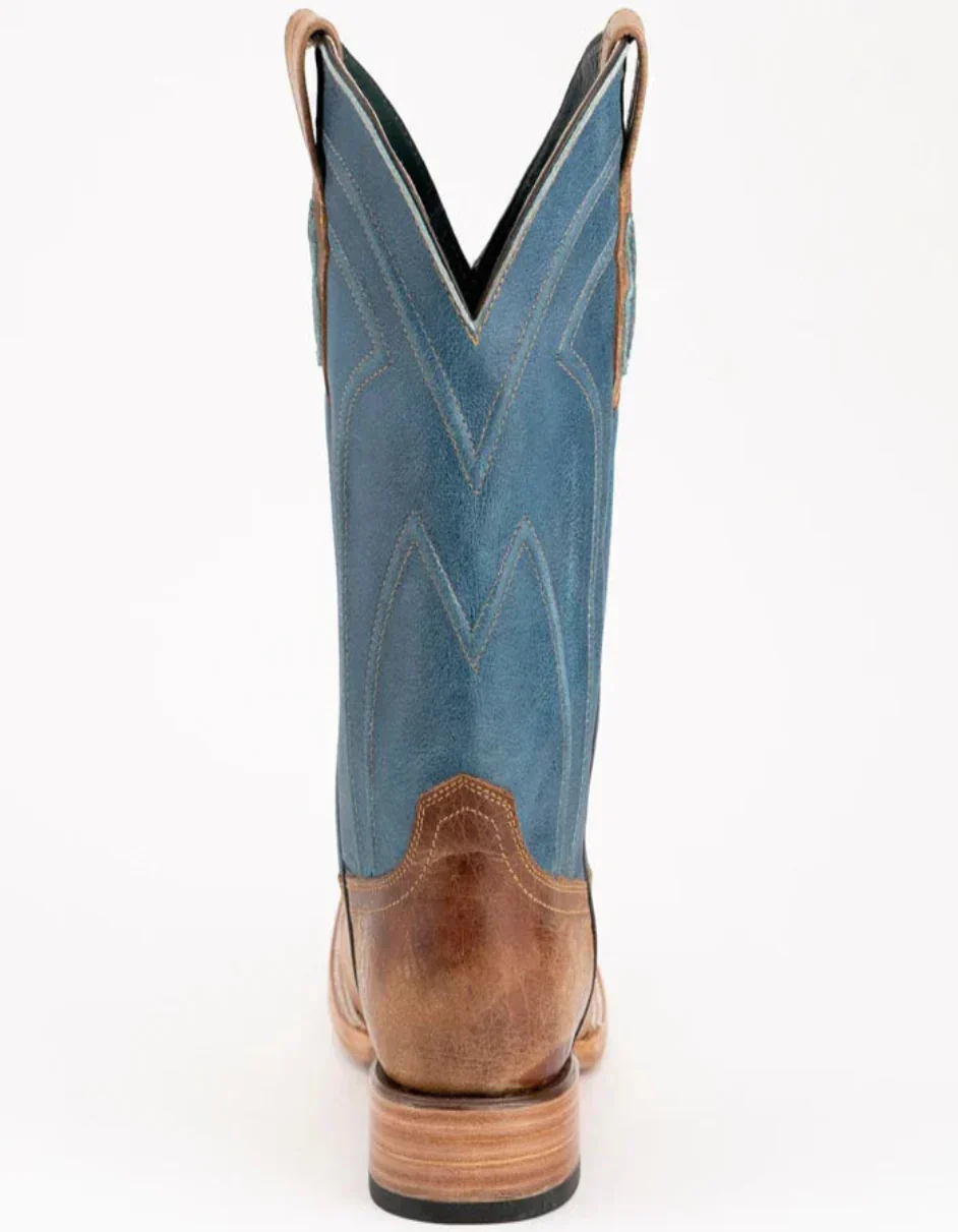 Ferrini Men's Maddox Leather Boots Handcrafted - Antique Saddle - Image 4