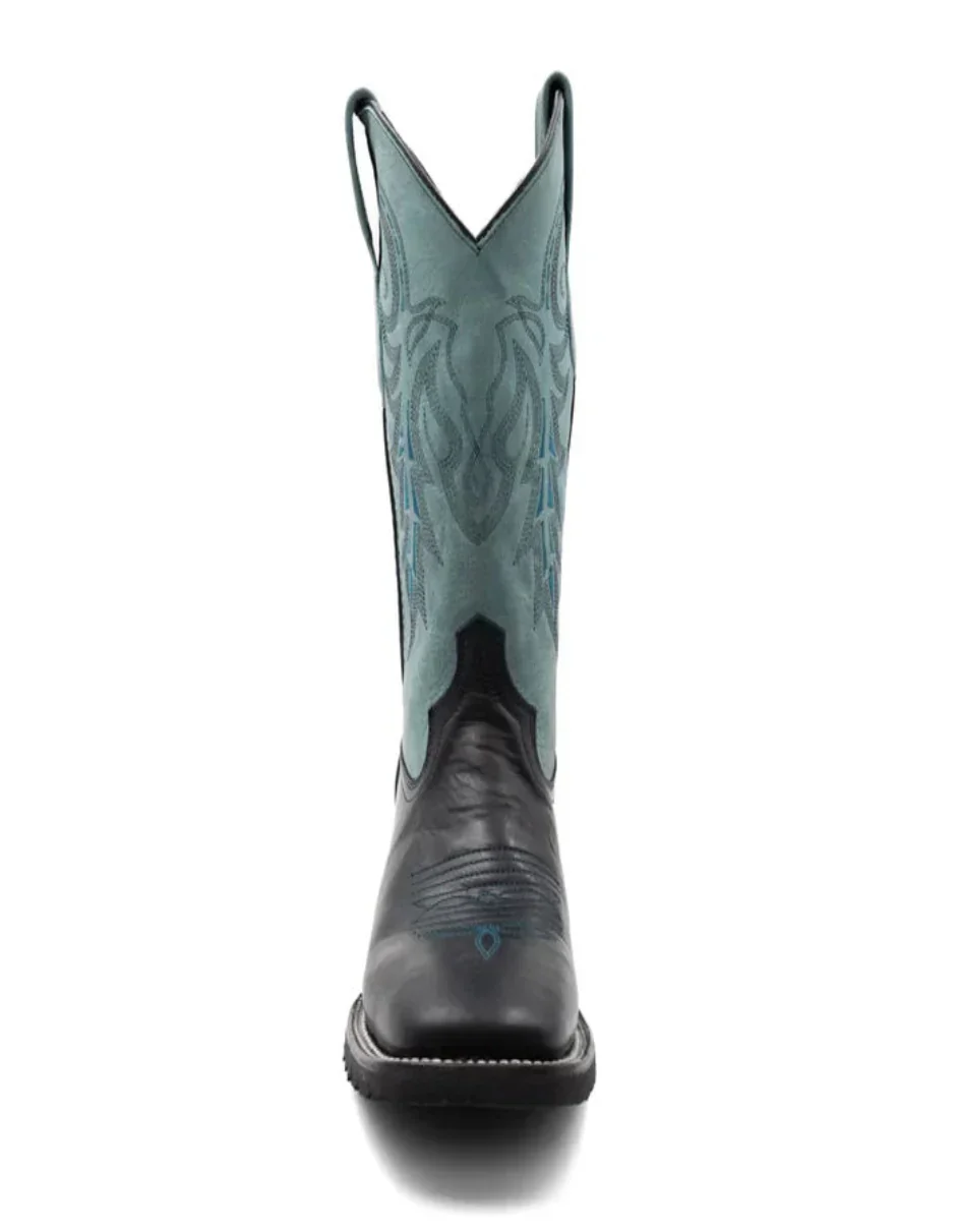 Ferrini Men's Maverick Leather Boots Handcrafted - Black - Image 4