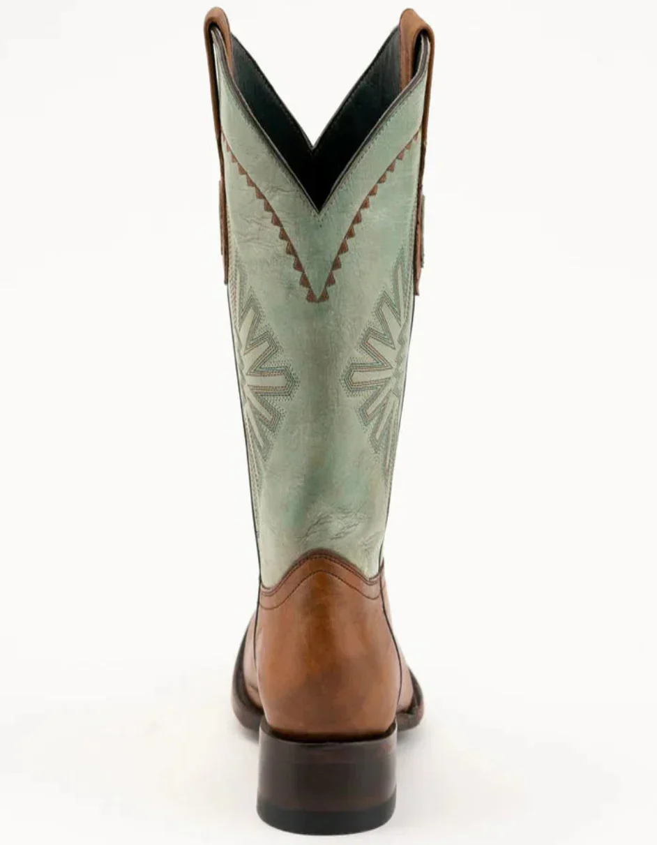 Ferrini Men's Santa Fe Leather Boots Handcrafted - Brandy - Image 4