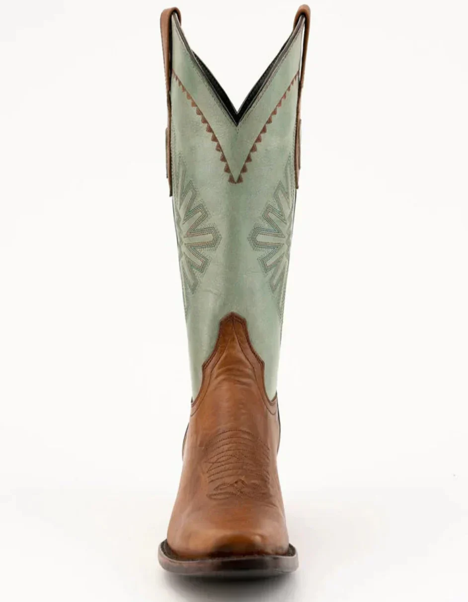 Ferrini Men's Santa Fe Leather Boots Handcrafted - Brandy - Image 5