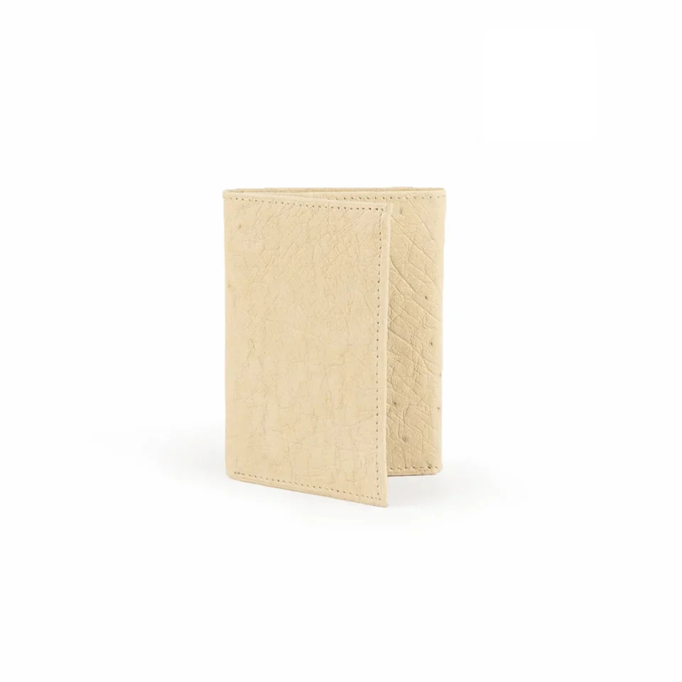 Ferrini Smooth Ostrich Trifold Winter White - Image 3