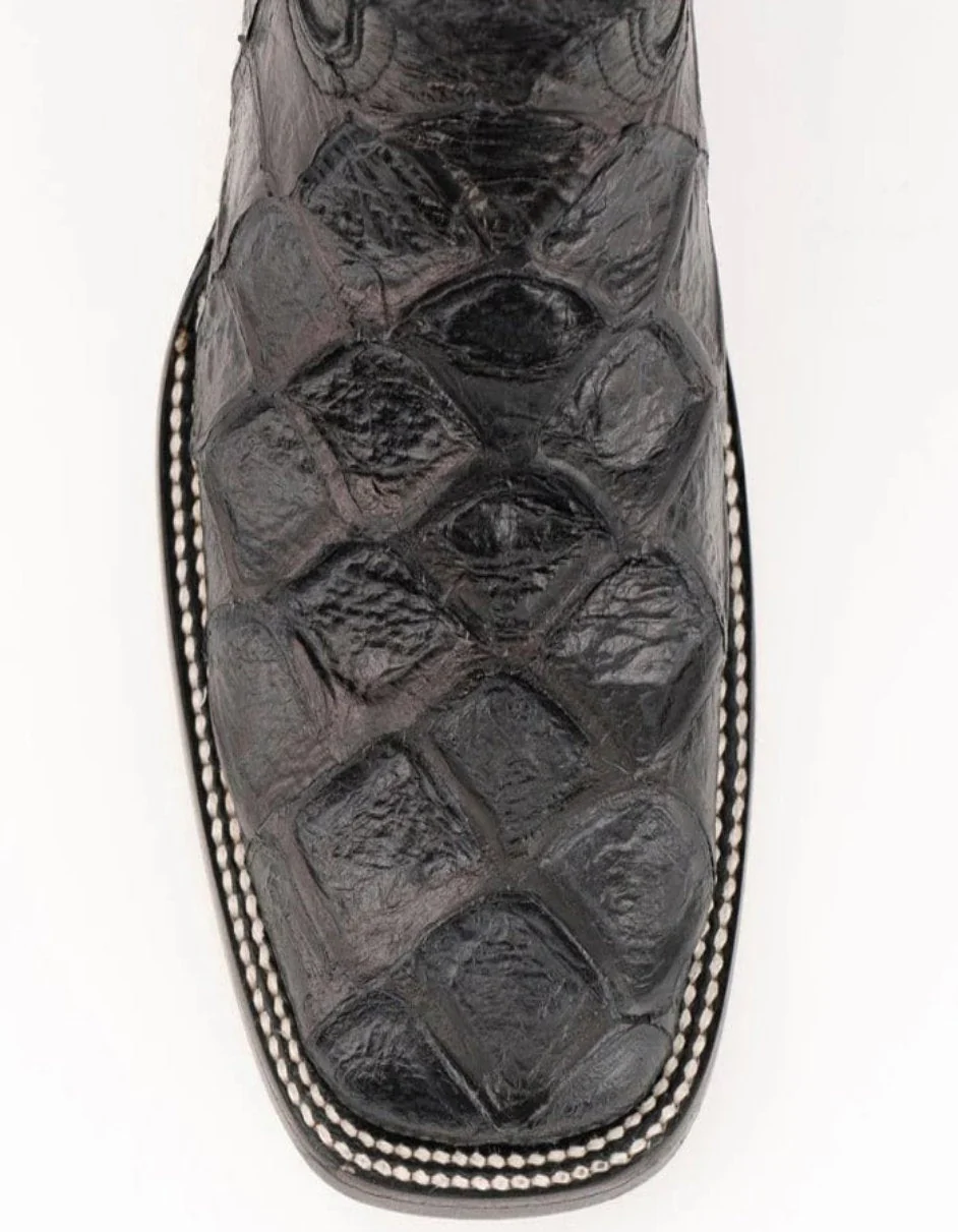 Ferrini Women's Bronco Square Toe  Pirarucu Fish Print Boots - Image 2