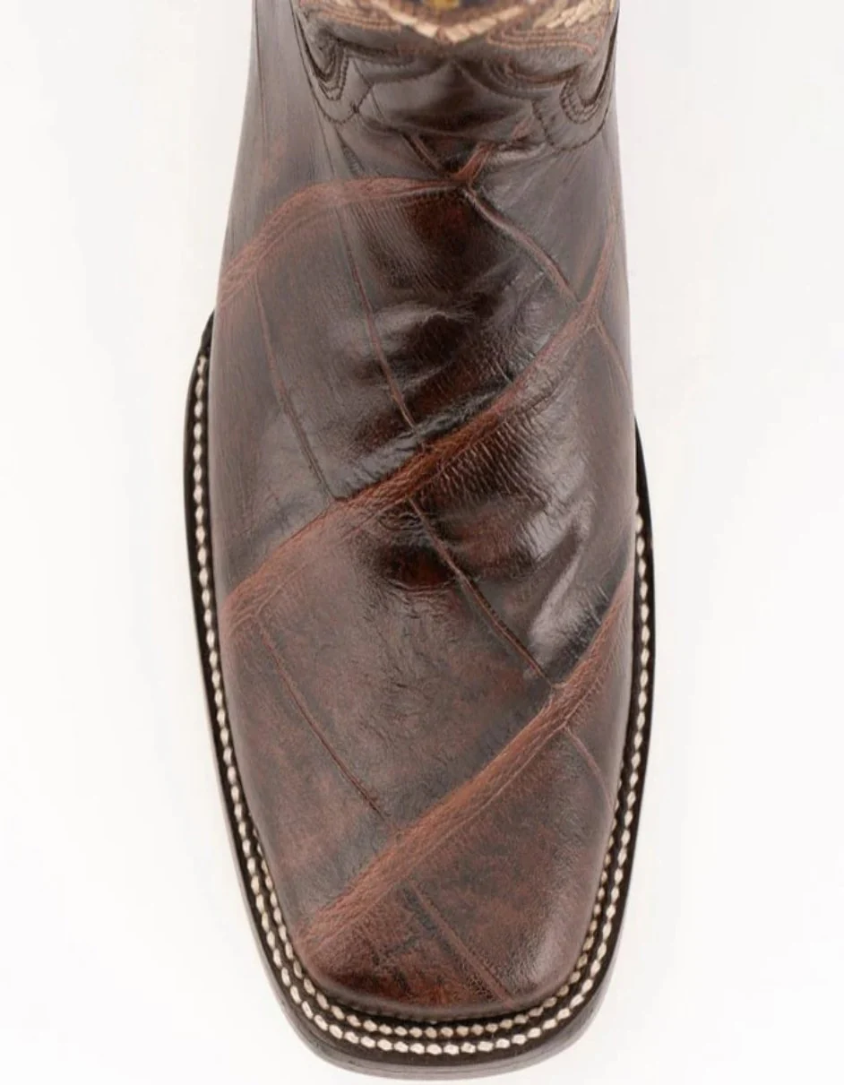 Ferrini Women's Jesse Square Toe Boots Alligator Print - Chocolate - Image 3