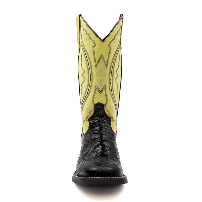 Ferrini Women's Kai Square Toe Boots Turtle Print - Black 9259304 - Image 4