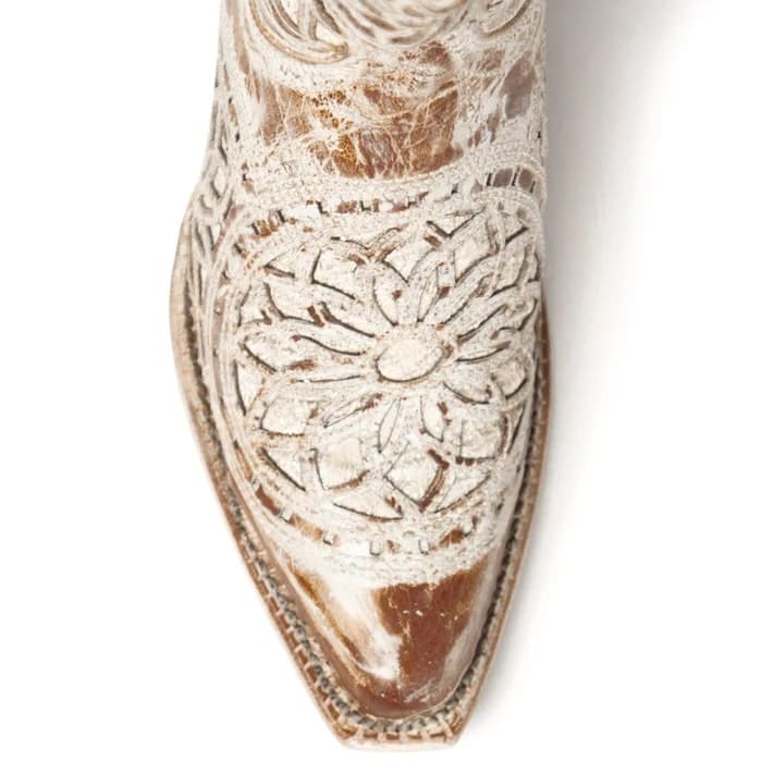 Ferrini Women's Mandala Snip Toe Boots Handcrafted - Shaby Chic Brown - Image 2