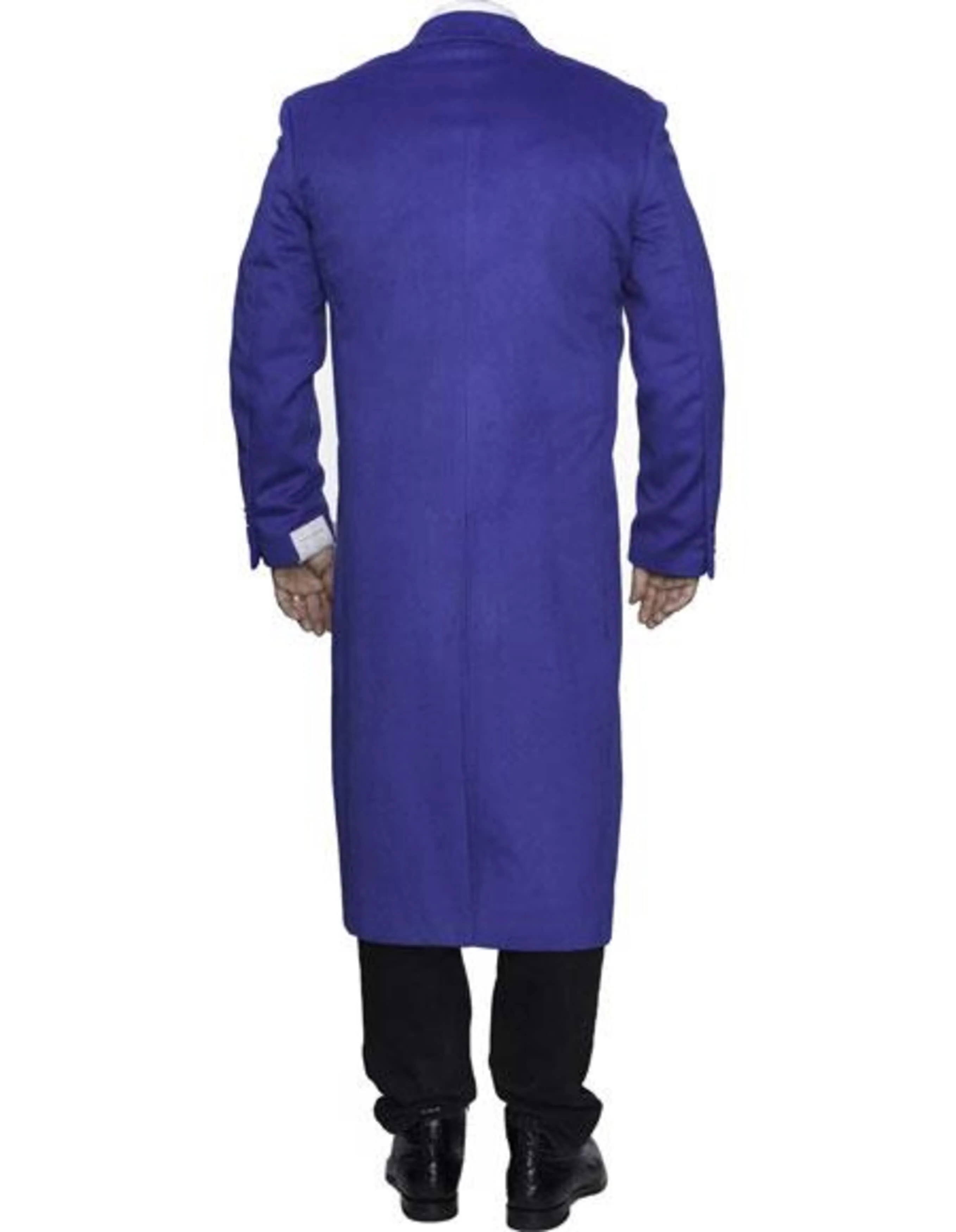 Full Length Royal Blue Wool Dress Ankle length Top Coat/Overcoat - Image 2