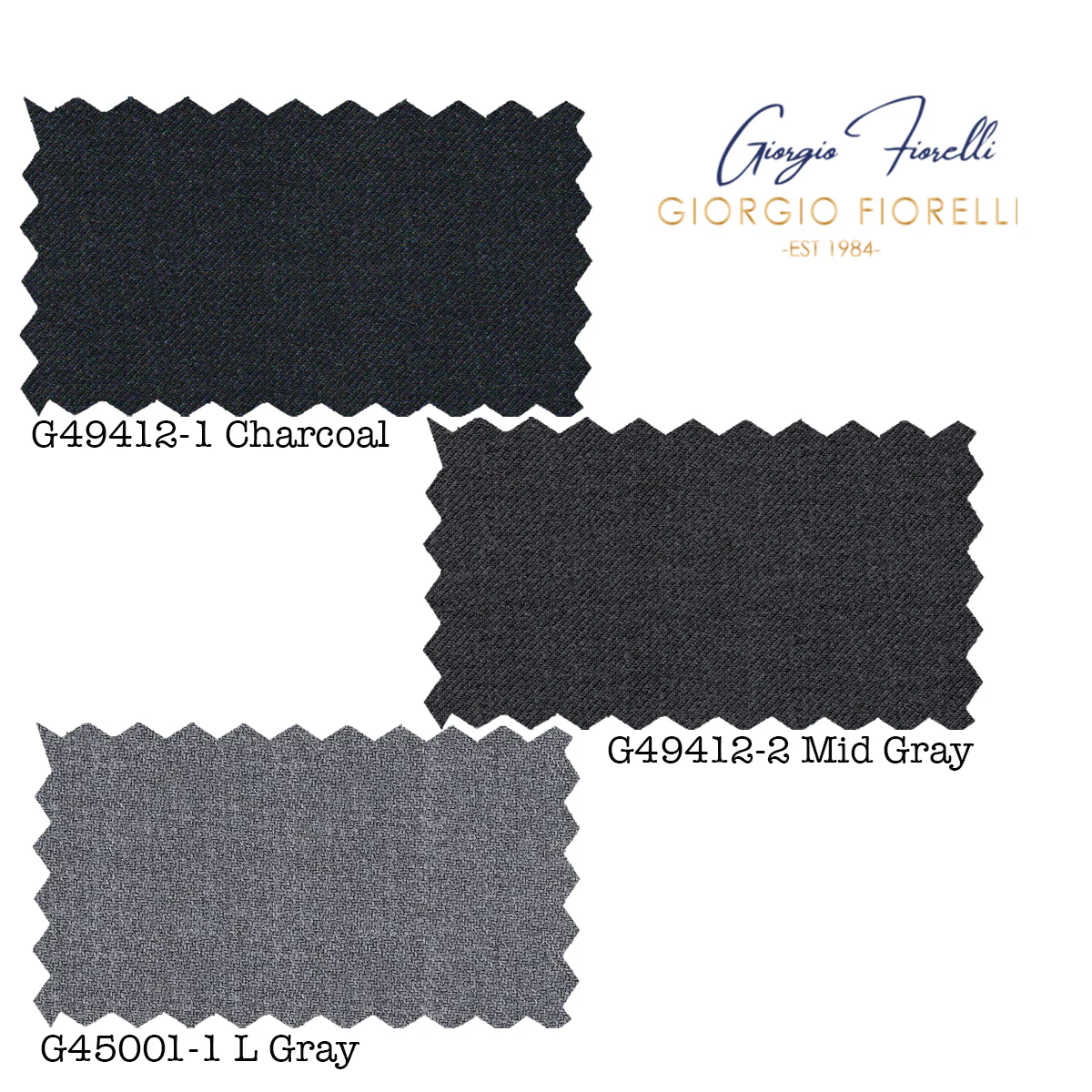 Giorgio Fiorelli Charcoal, Gray, and Light Gray Two-Button Suit - Image 11