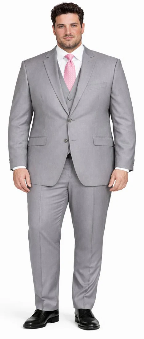 Giorgio Fiorelli Charcoal, Gray, and Light Gray Two-Button Suit - Image 9
