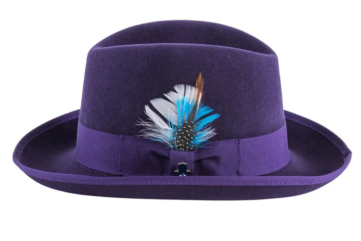 Godfather Hat in 10 Colors 100% Australian Wool Fabric - Image 11