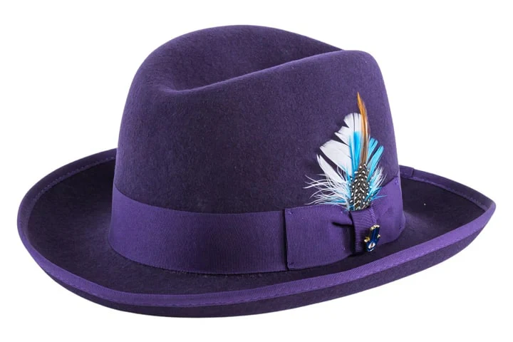 Godfather Hat in 10 Colors 100% Australian Wool Fabric - Image 12