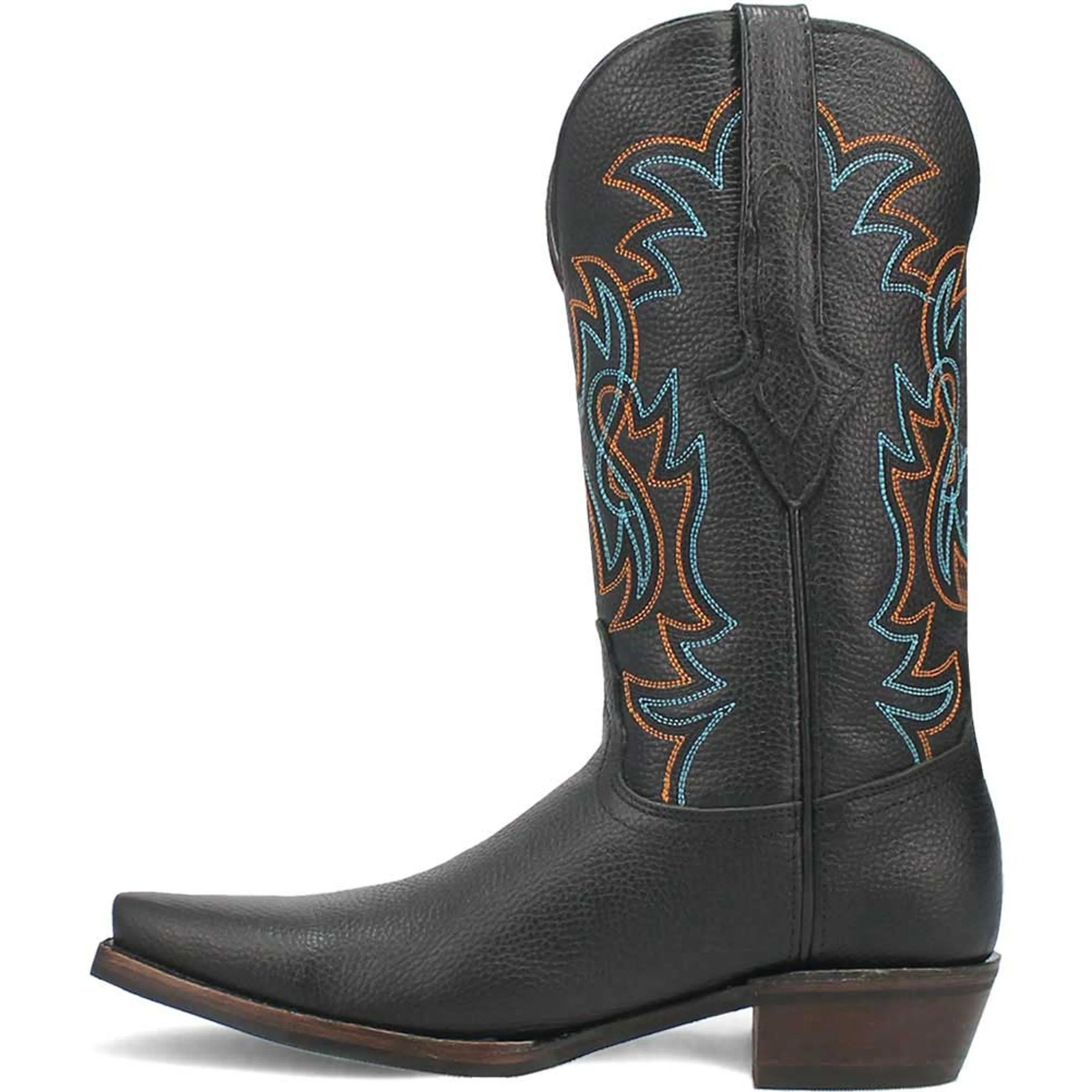 Dingo Gold Rush Black Leather Snip Toe Western Boots - Image 8