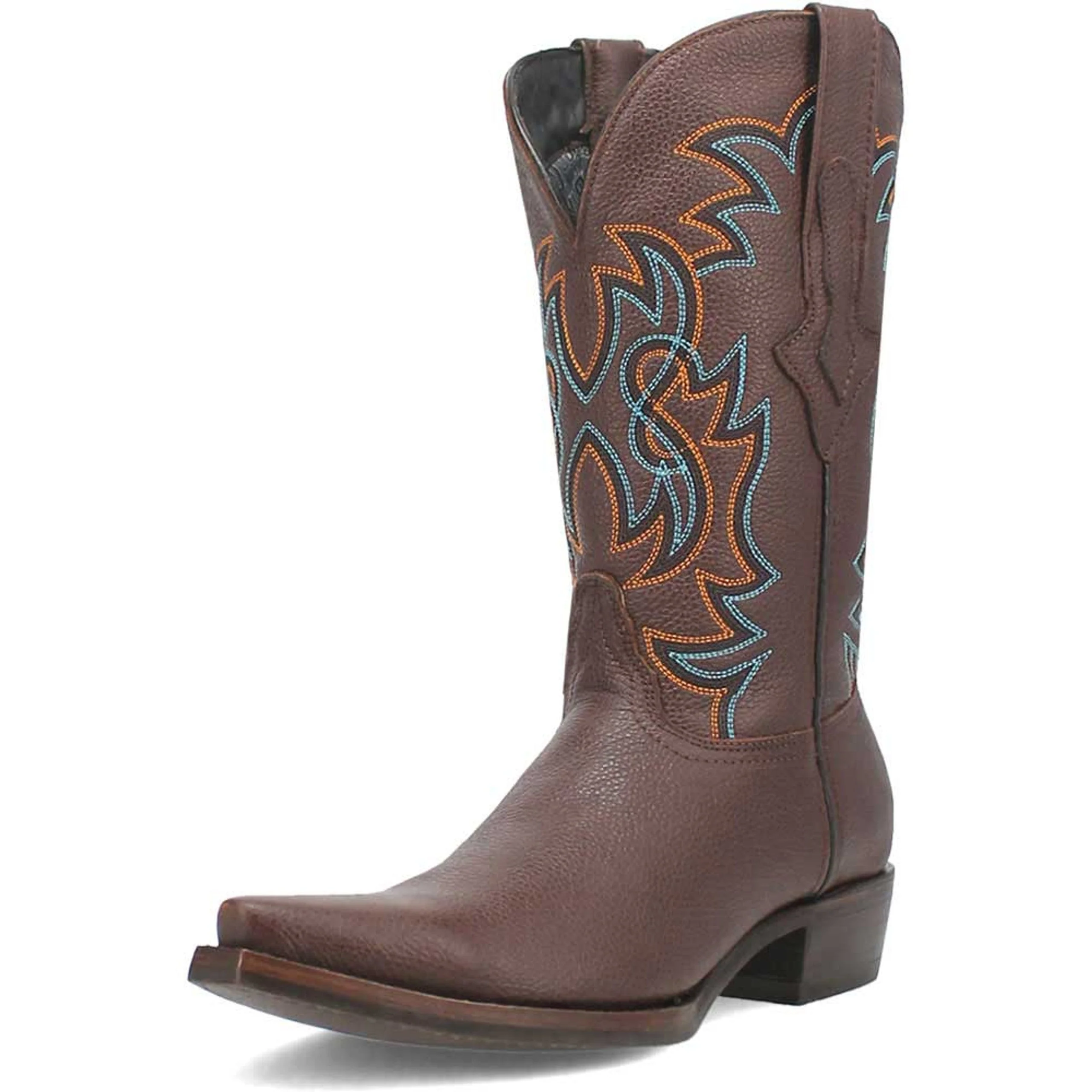 Dingo Gold Rush Brown Leather Snip Toe Western Boots - Image 6
