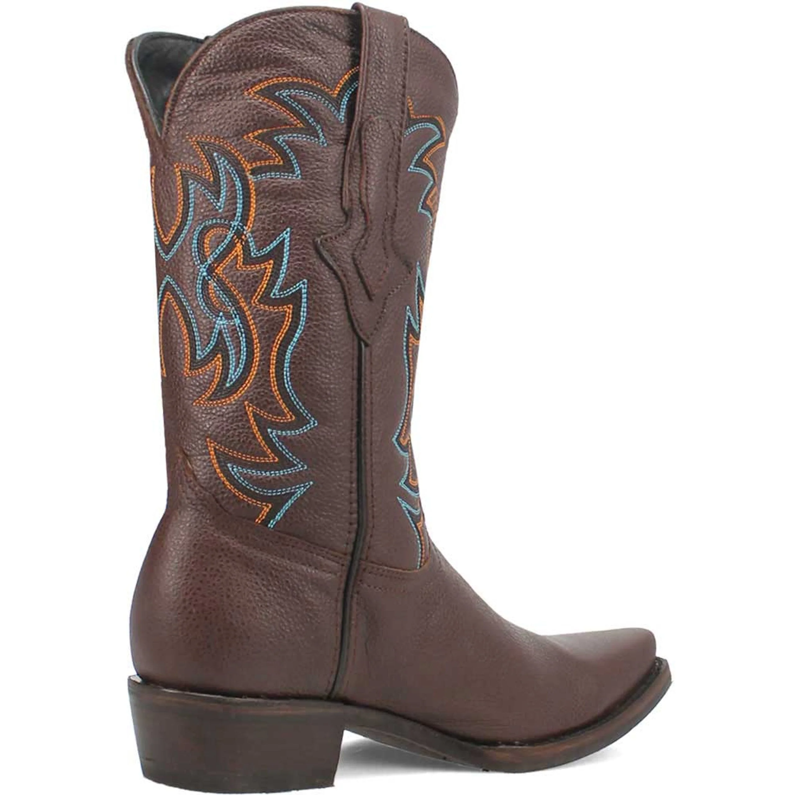 Dingo Gold Rush Brown Leather Snip Toe Western Boots - Image 8