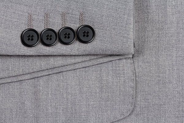 Gray 2 Piece Tuxedo Shawl Lapel Slim Fit - Image 4