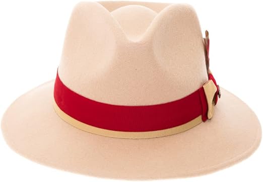 Grayson Fedora Crushable 100% Australian Wool Traveler Two Tone Tan Hat - Image 2
