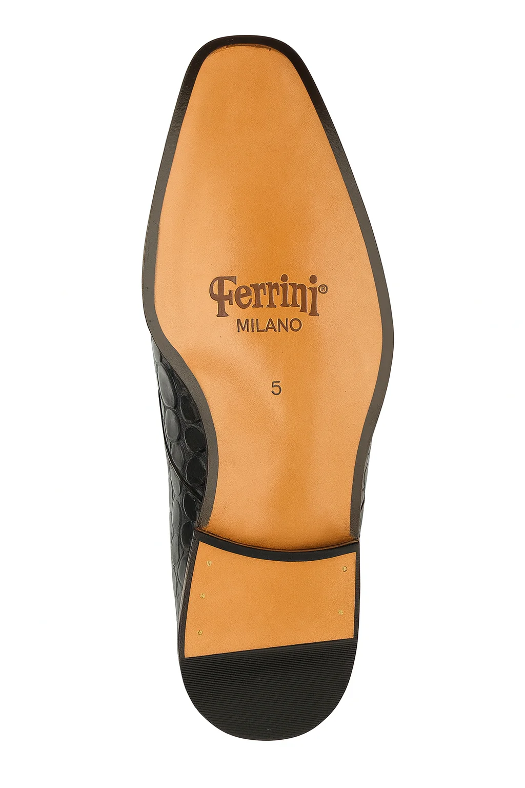 Italian Crocodile Skin Shoes By Ferrini Mens Black Unique Loafers - Image 3