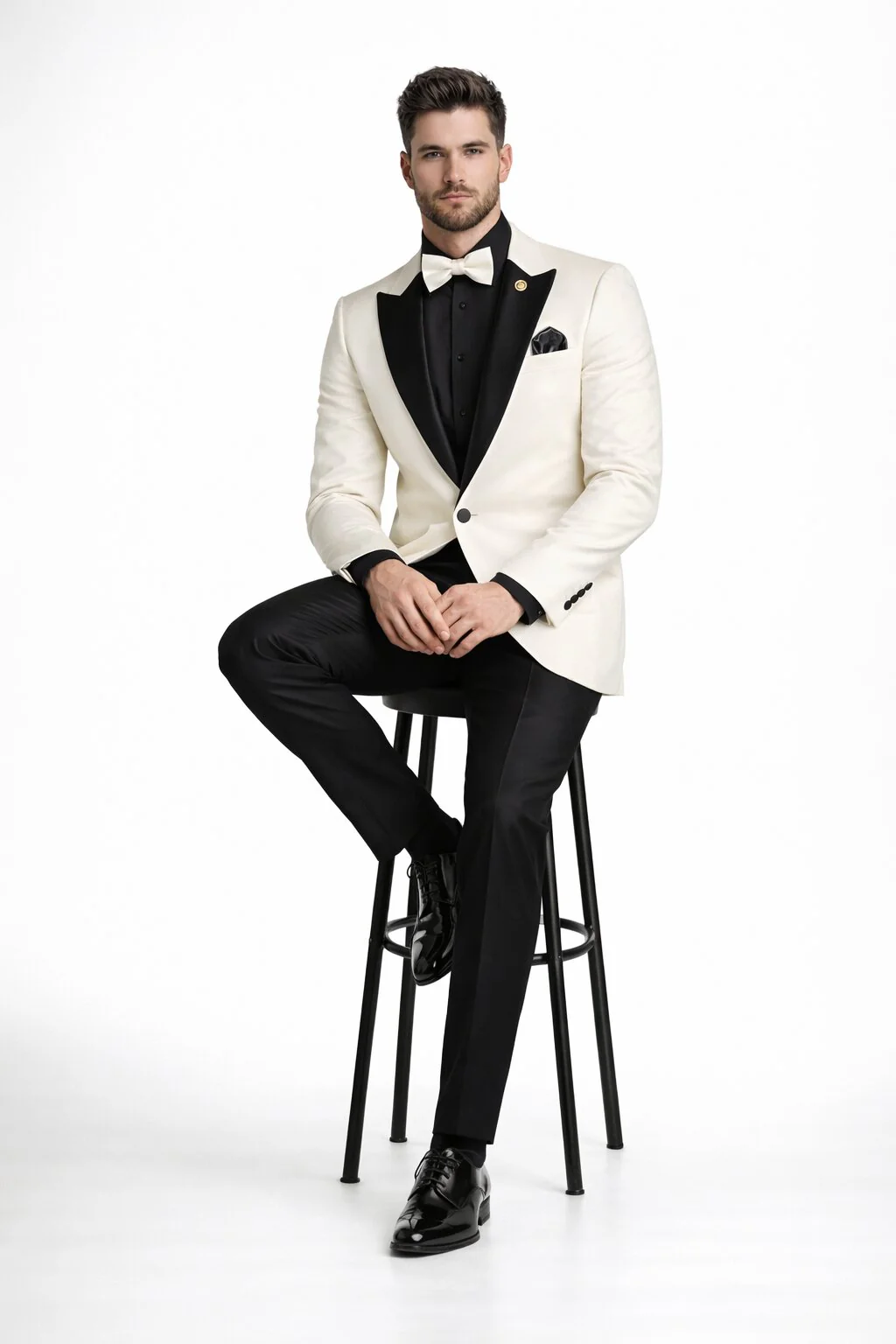 Ivory Formal Suit for Men – Stylish Church and Celebration Outfit - Image 3