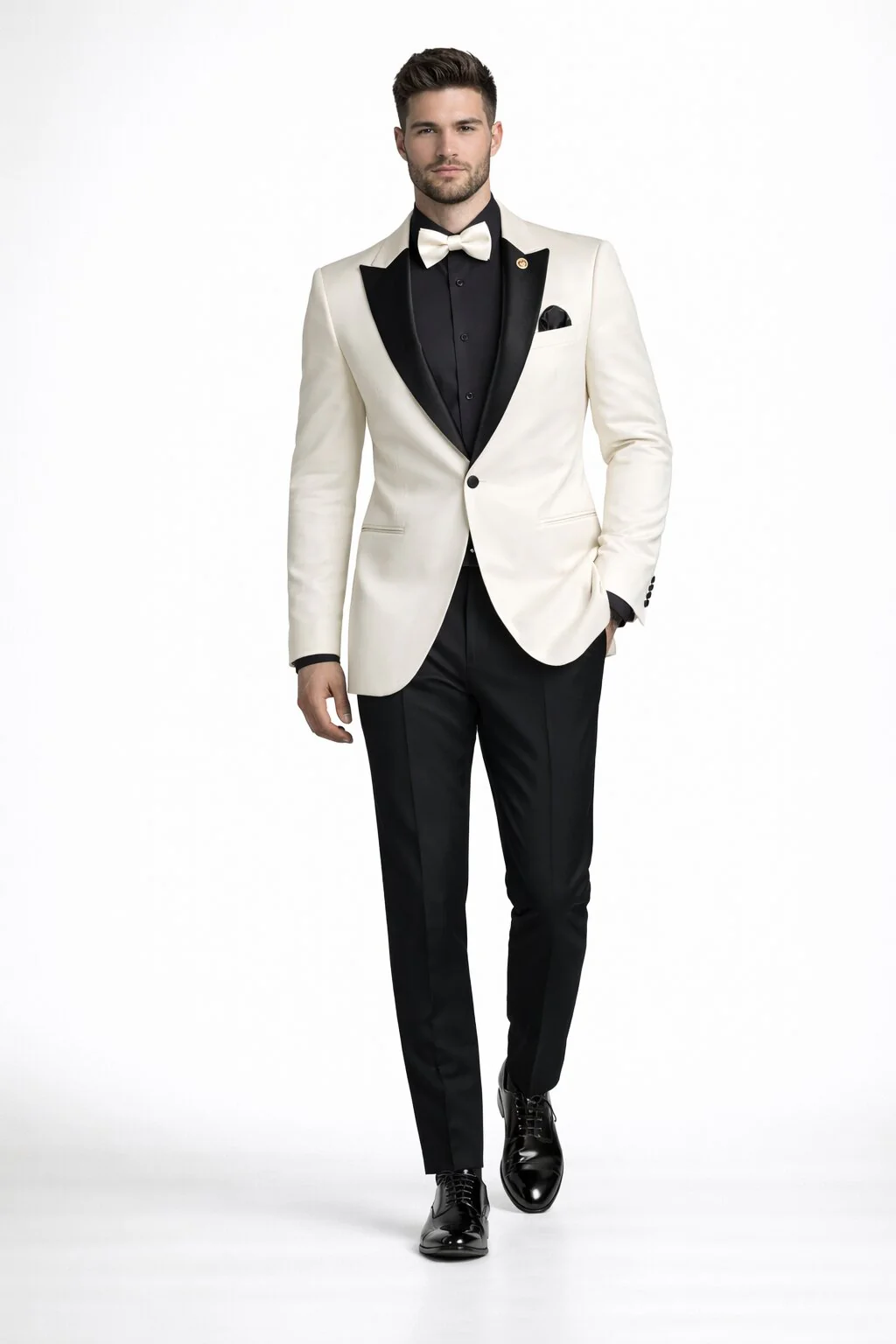 Ivory Formal Suit for Men – Stylish Church and Celebration Outfit - Image 5