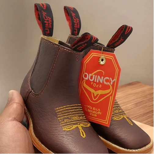 Kids Cowboy Boots Square Toe - Image 4