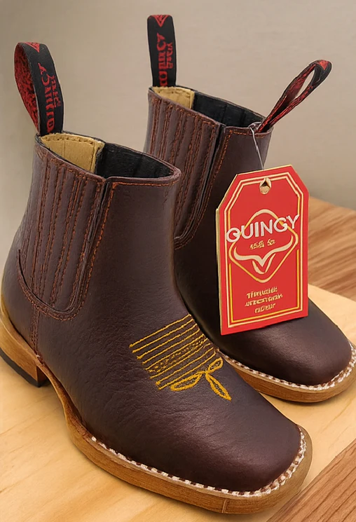 Kids Cowboy Boots Square Toe - Image 7