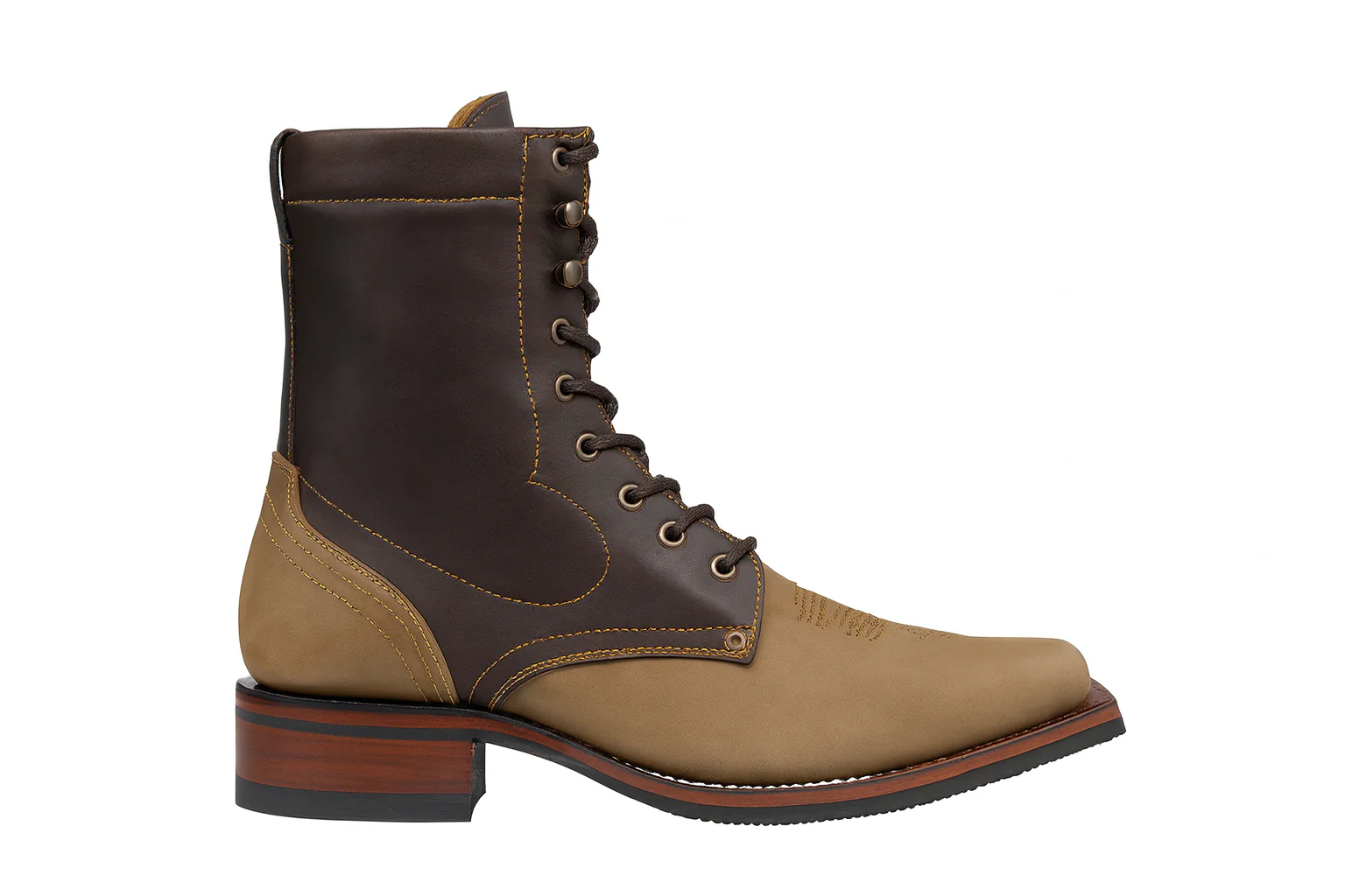 Lace Up Western Boots - Image 2