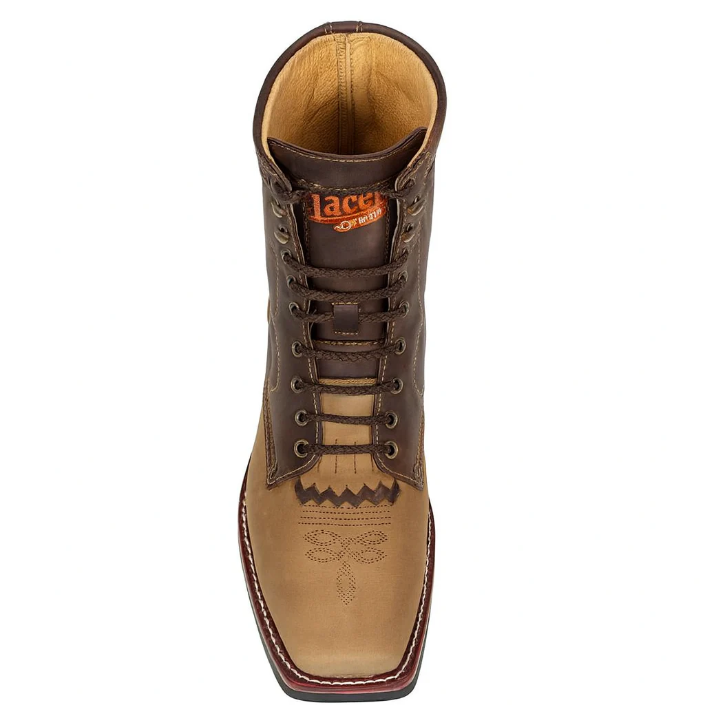 Lace Up Western Boots - Image 5
