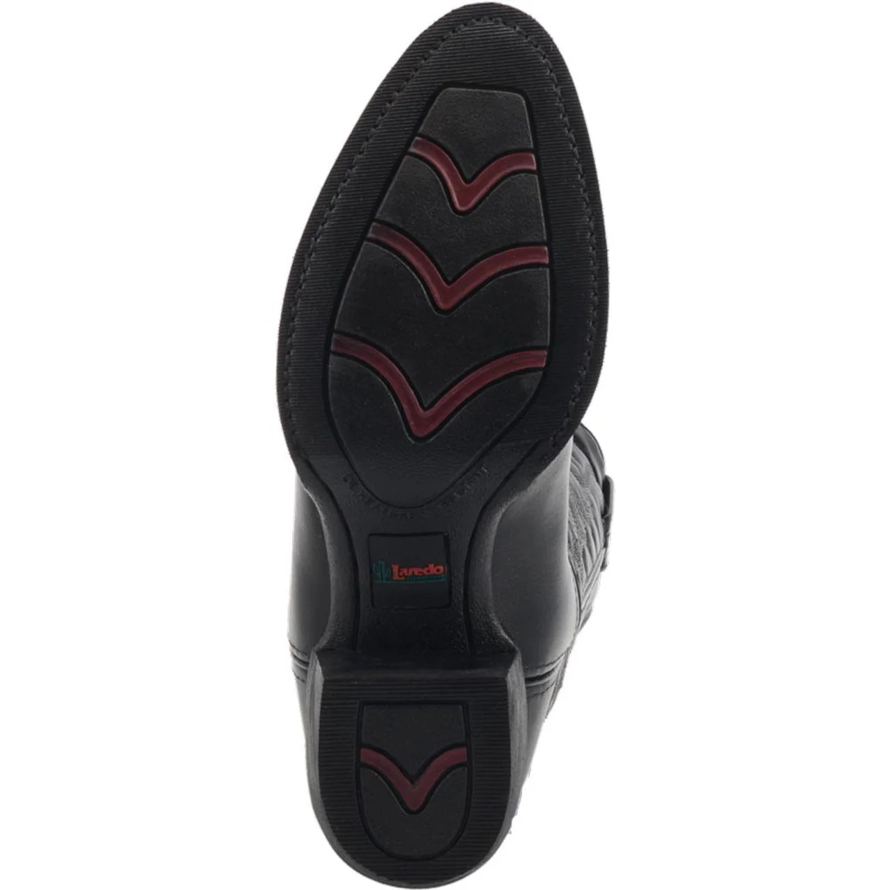 Laredo Birchwood Black Leather Round Toe Boots for Men - Image 6