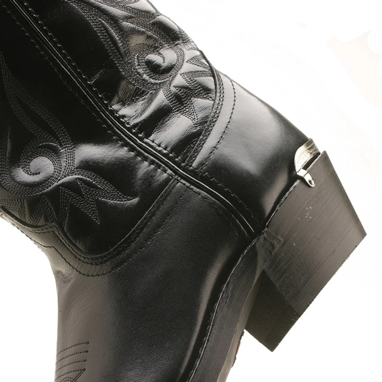 Laredo Black Crazy Horse Leather Boots - Image 4