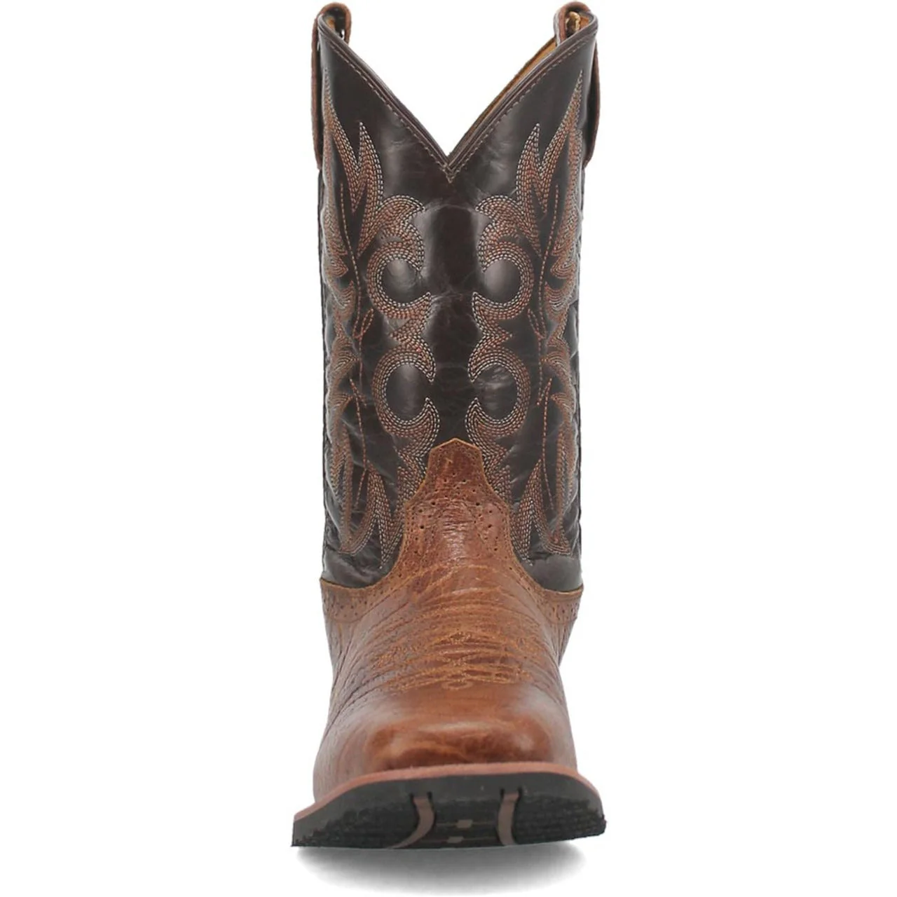 Laredo Broken Bow Rust Broad Square Toe Boots for Men - Image 3