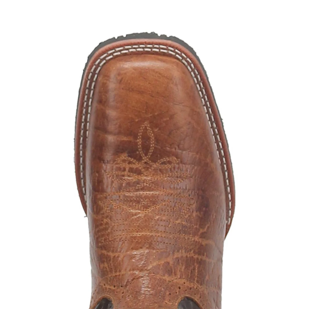 Laredo Broken Bow Rust Broad Square Toe Boots for Men - Image 5