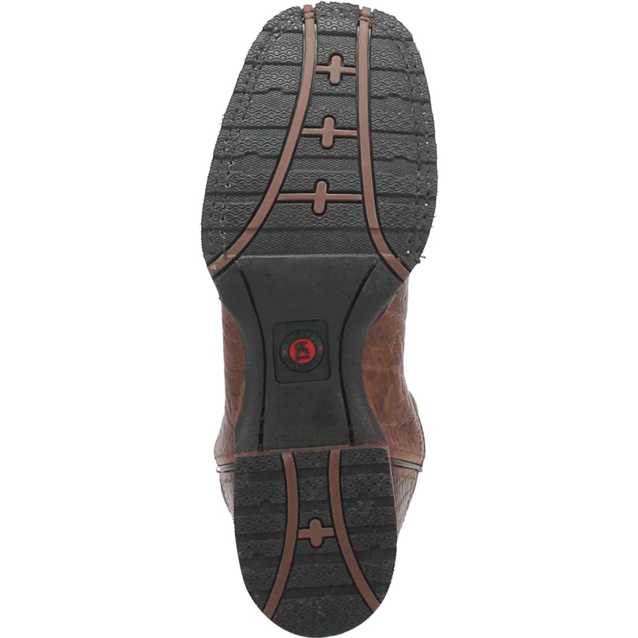 Laredo Broken Bow Rust Broad Square Toe Boots for Men - Image 6